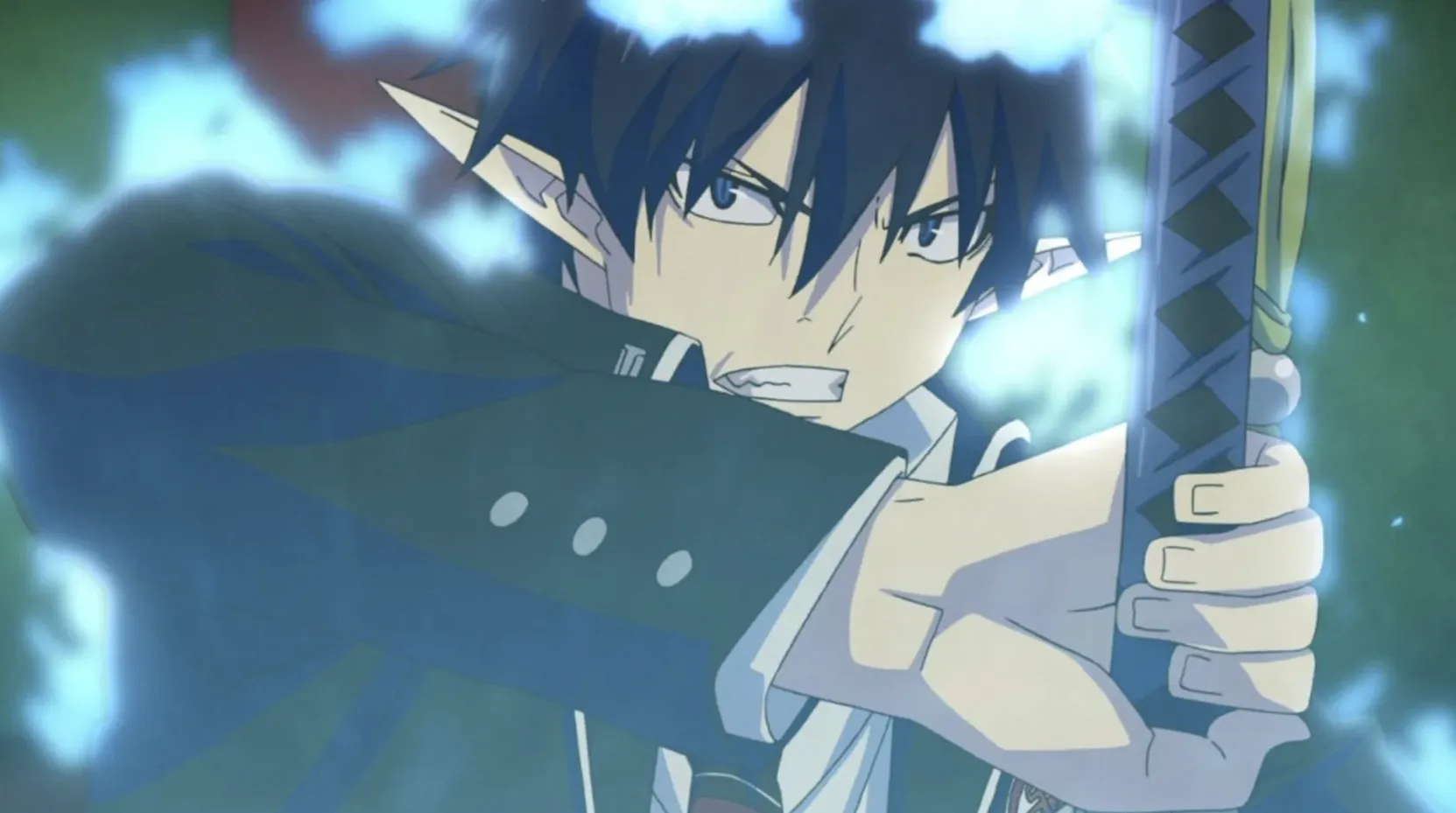 Кадр из аниме «Синий экзорцист»