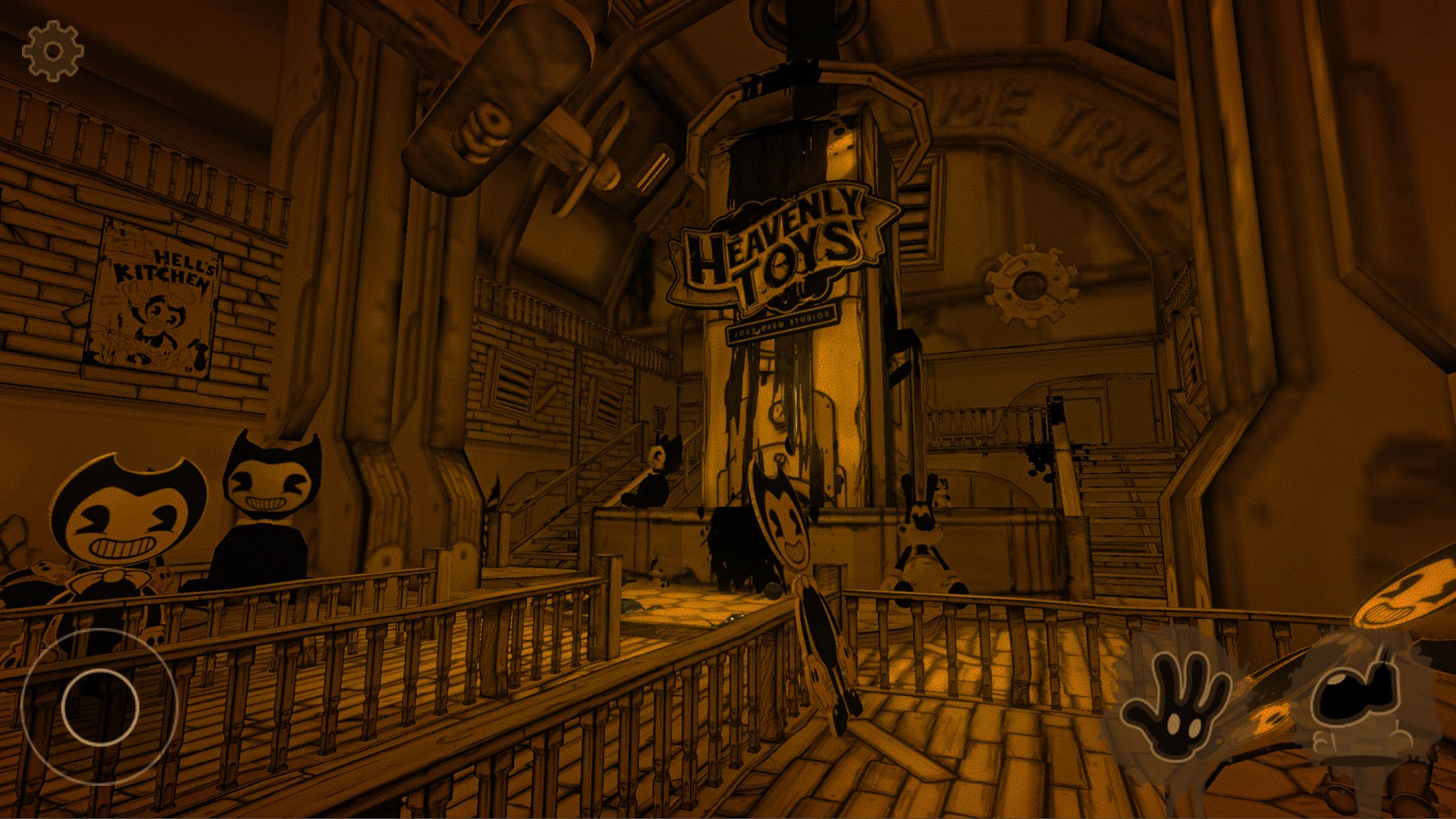 Скриншот из Bendy and the Ink Machine. Источник: Play Market