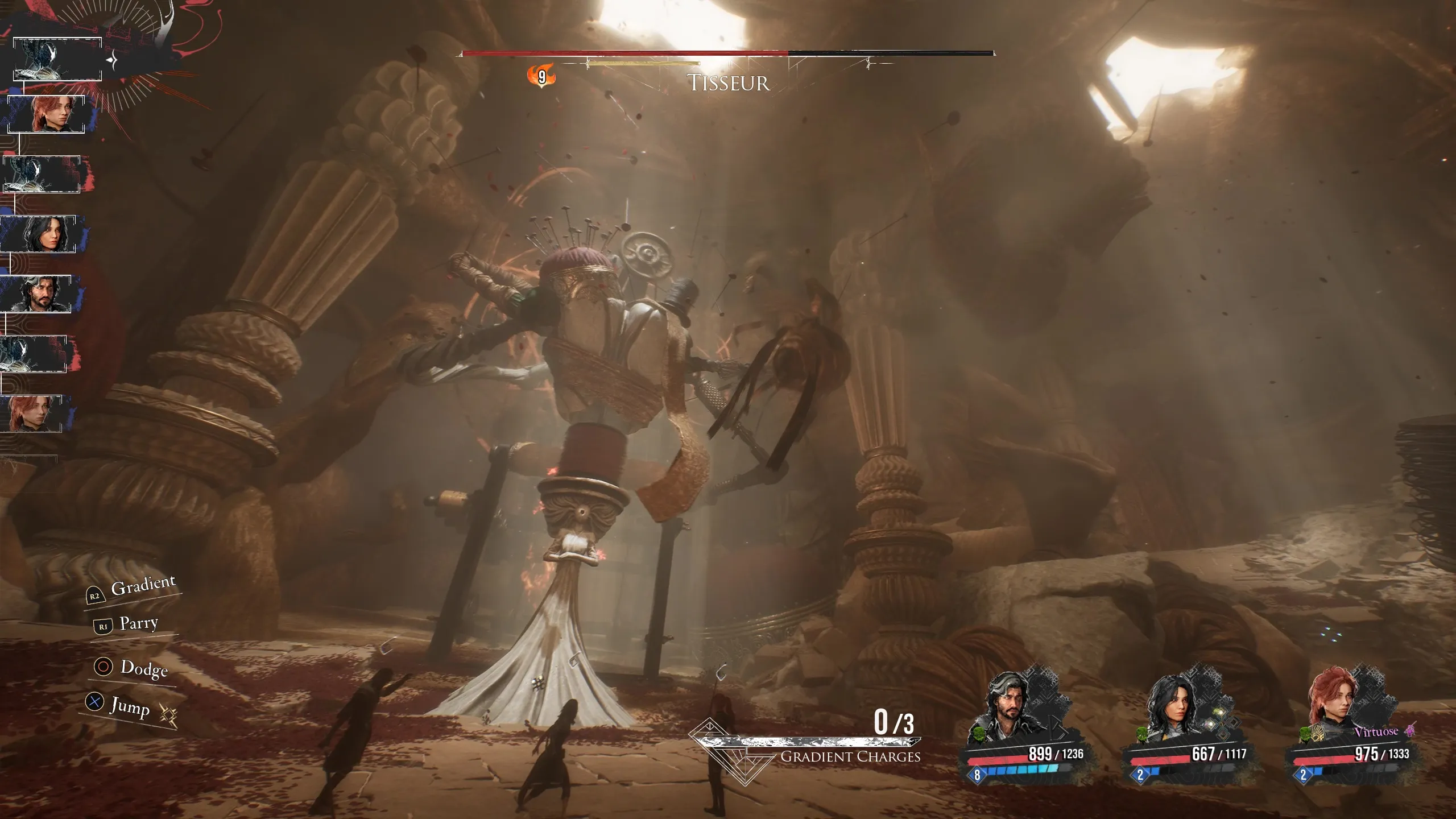 Сражение с боссом. Скриншот из Clair Obscur: Expedition 33. Источник: Games Radar