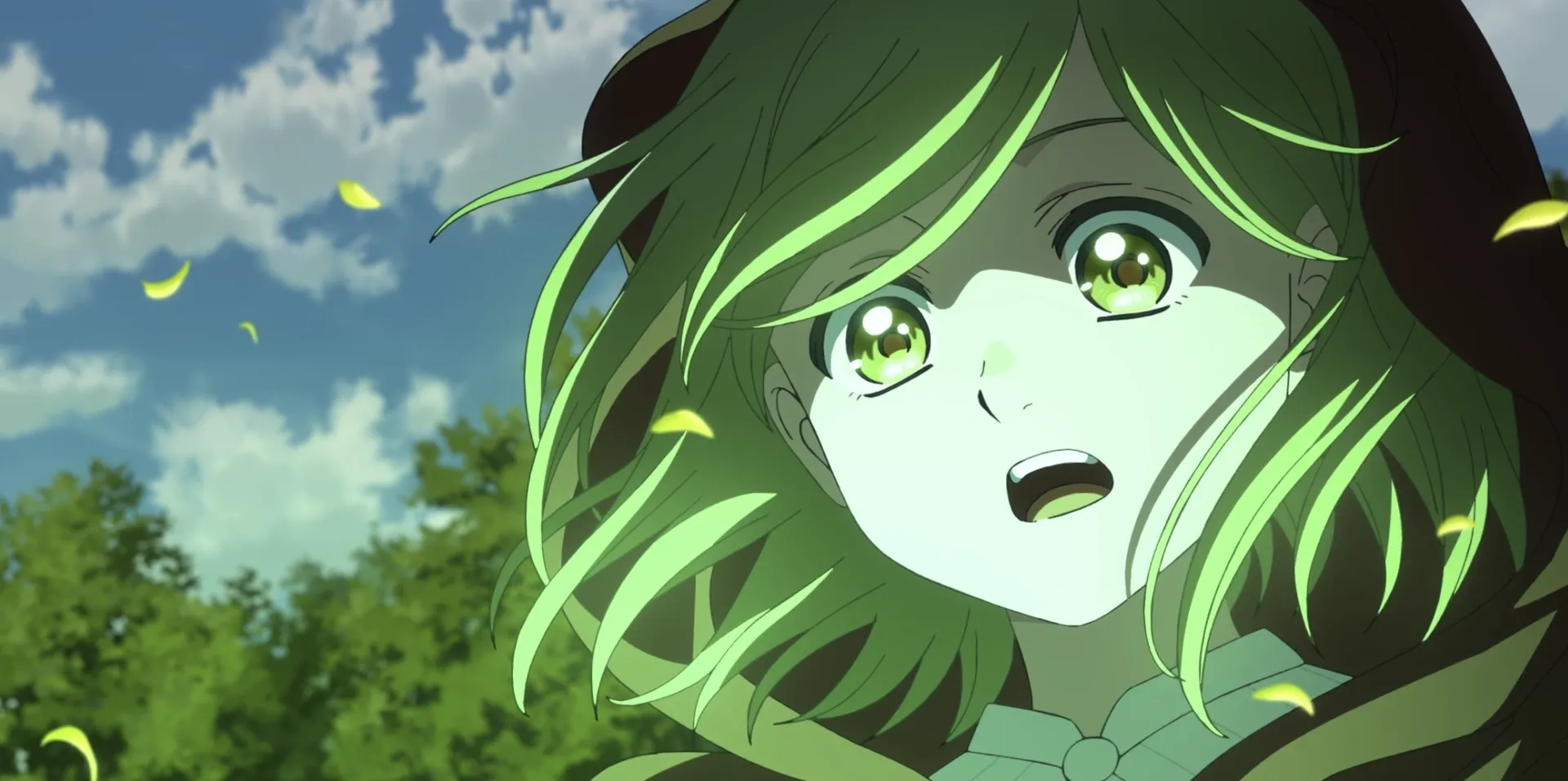 Кадр из аниме «Ателье колдовских колпаков»