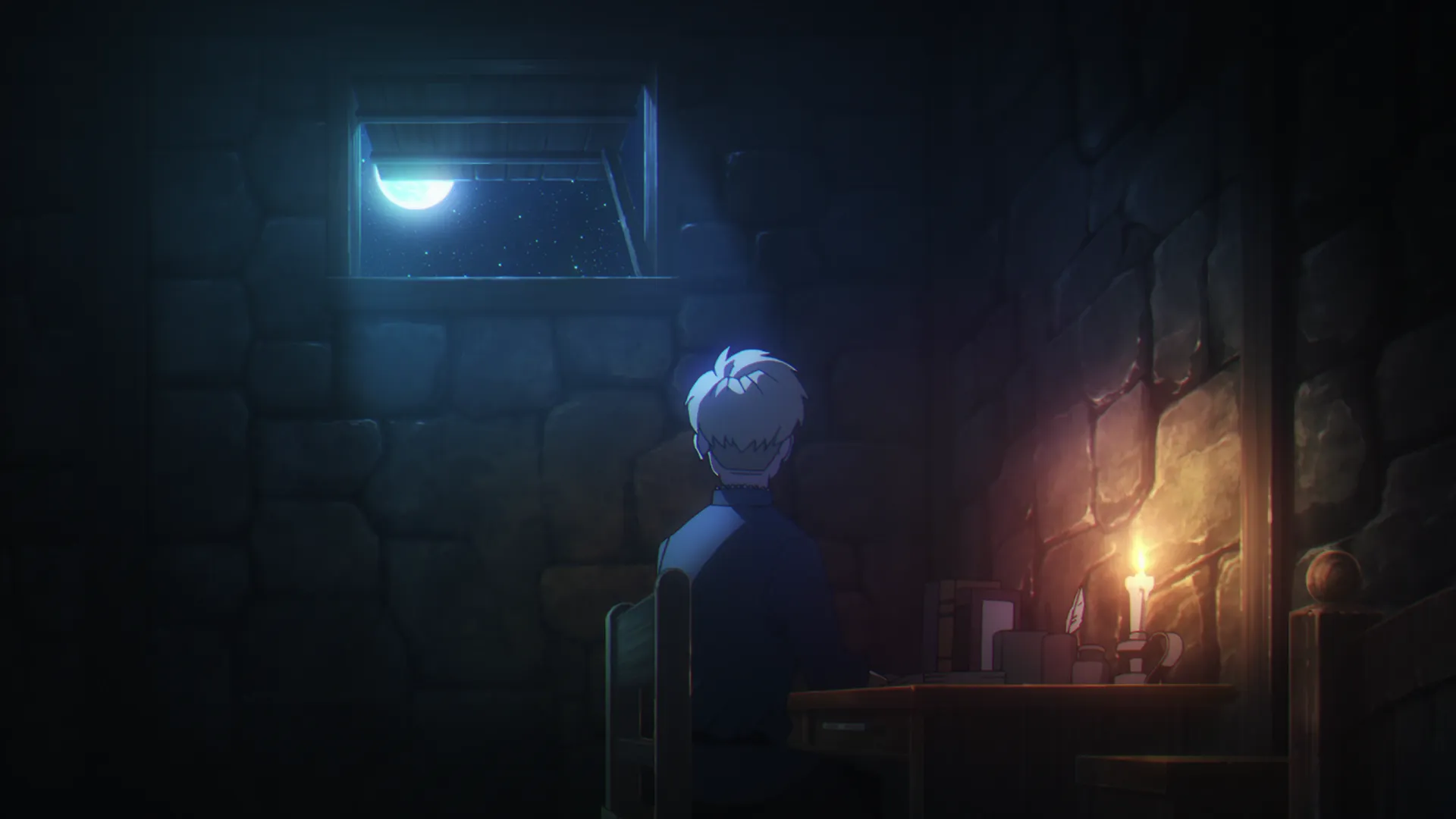 Кадр из аниме «О движении Земли»