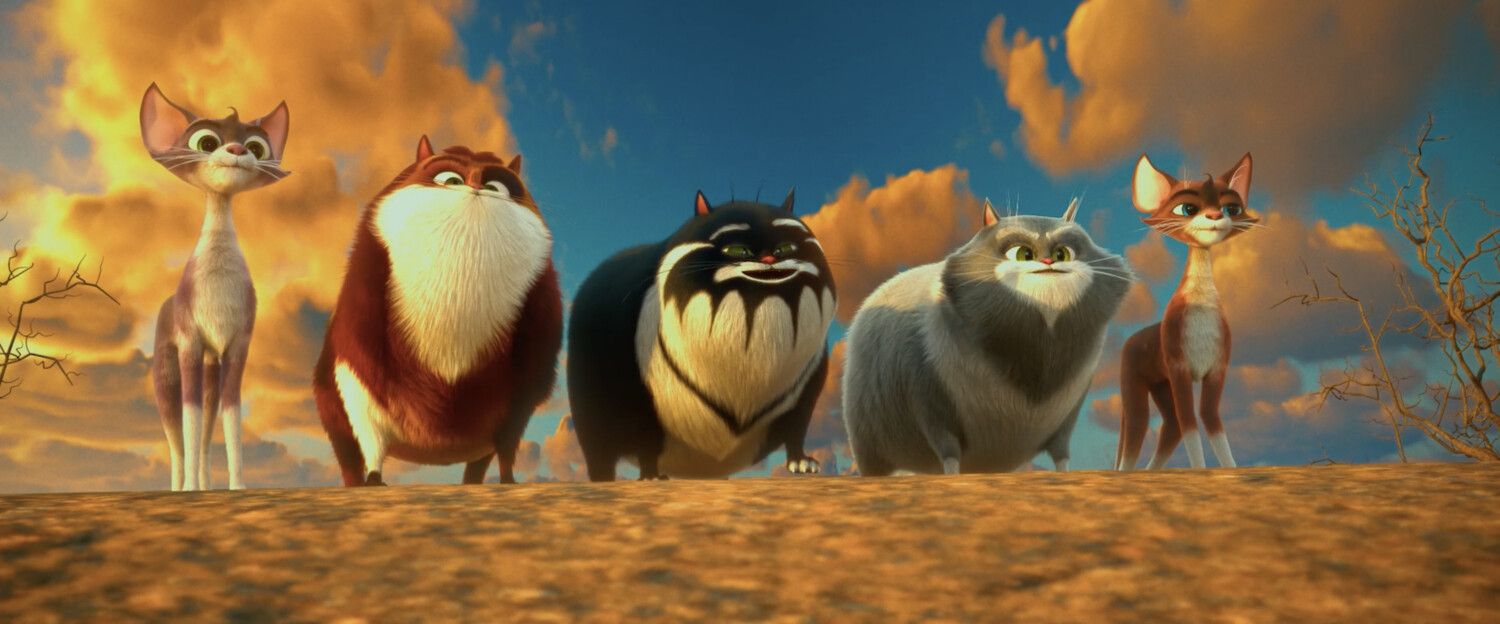 Кадр из мультфильма «Коты Эрмитажа 2. Тайна египетского зала»