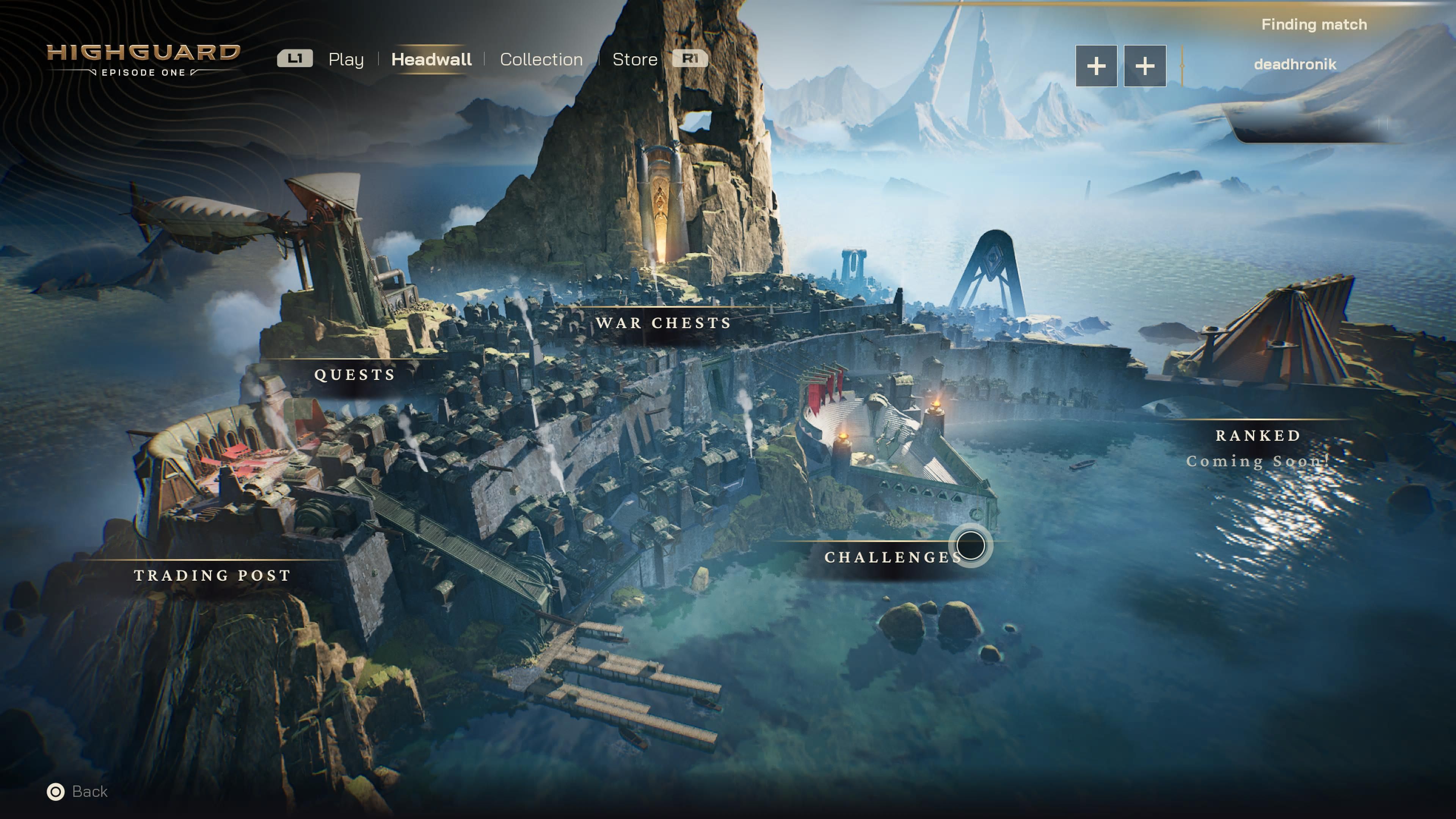 Элементы лобби. Скриншот из Highguard