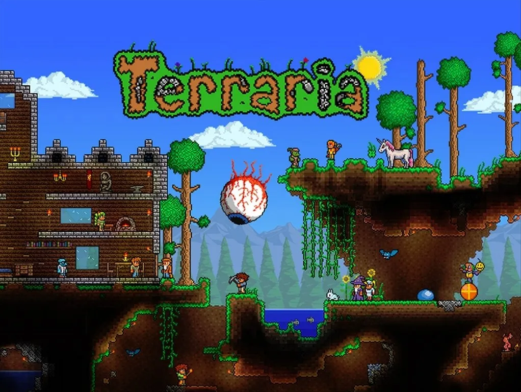 Minecraft, но в 2D 
