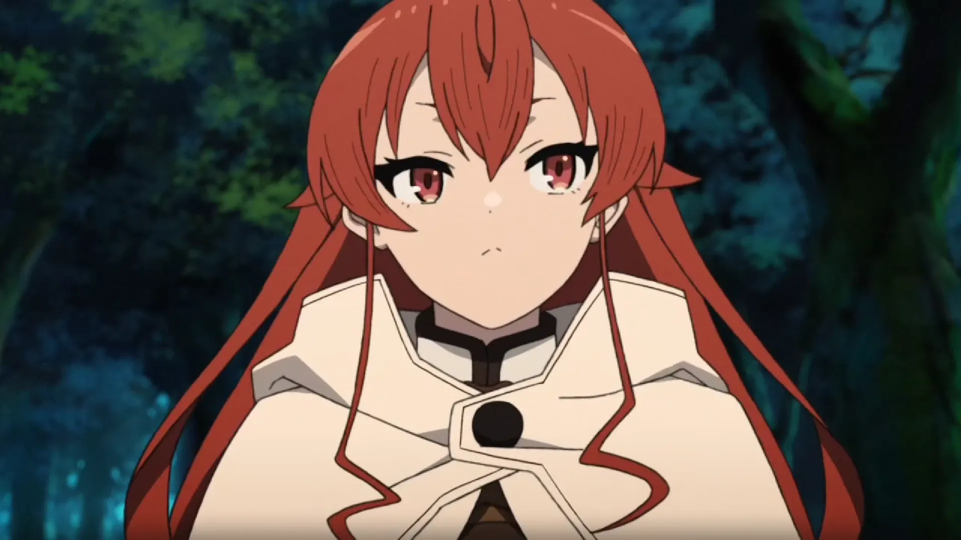 Кадр из аниме «Реинкарнация безработного: История о приключениях в другом мире»