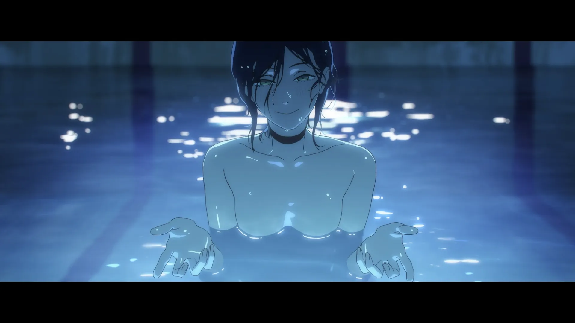 Кадр из трейлера аниме «Человек-бензопила. Фильм: История Резе»