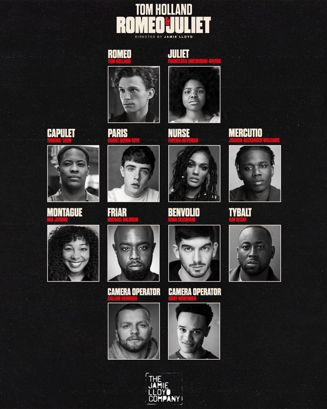 Каст новой постановки  «Ромео и Джульетты»