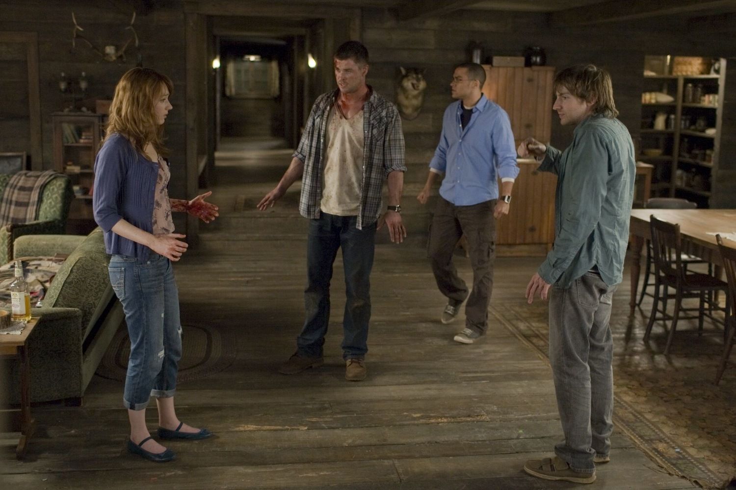 Кадр из фильма «Хижина в лесу» Дрю Годдарда