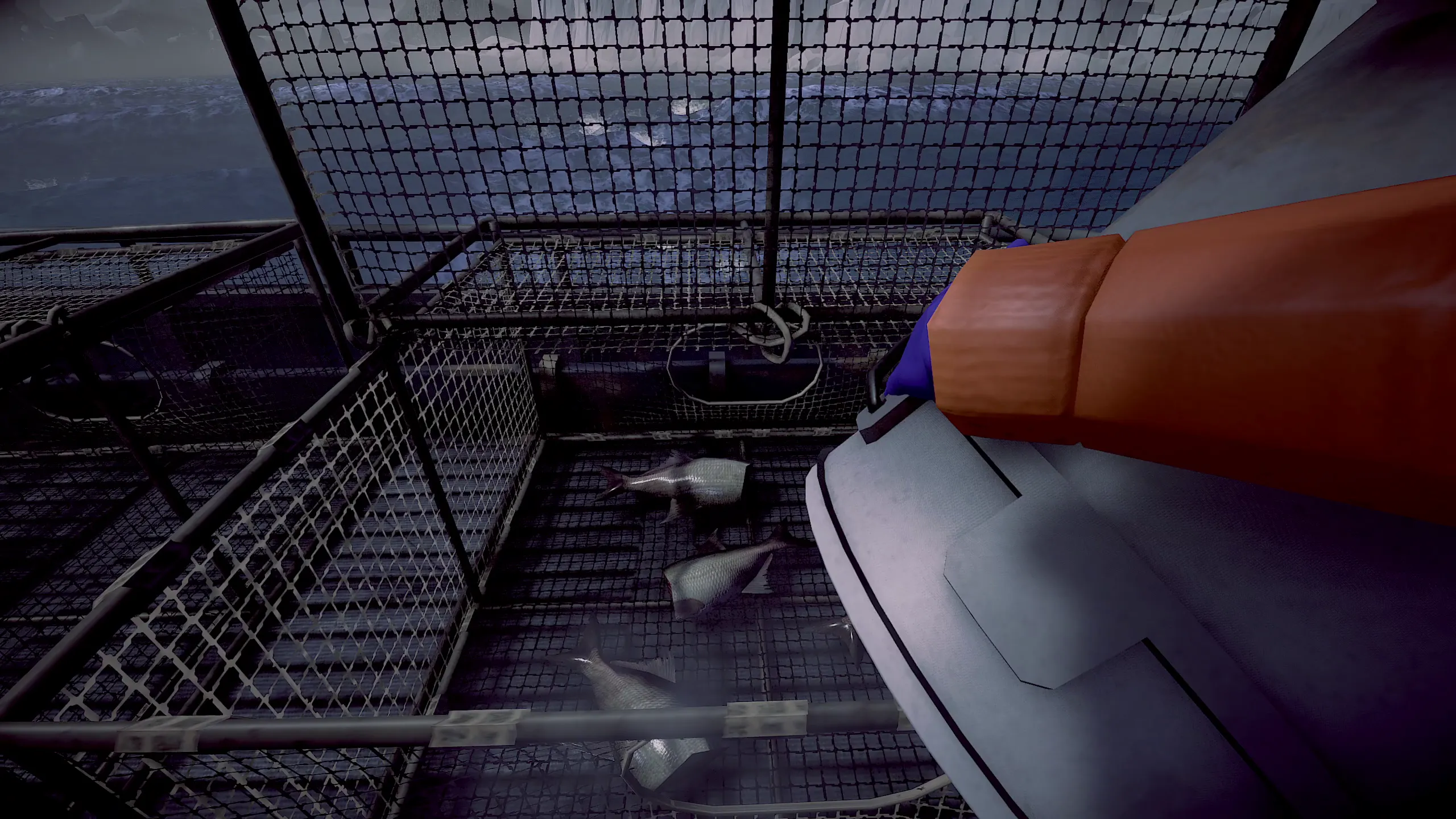 Наживка имеет свойство заканчиваться. Пополнить запасы можно в единственном месте на карте, поэтому запасайтесь впрок. Скриншот из Crabmeat. Источник: Steam