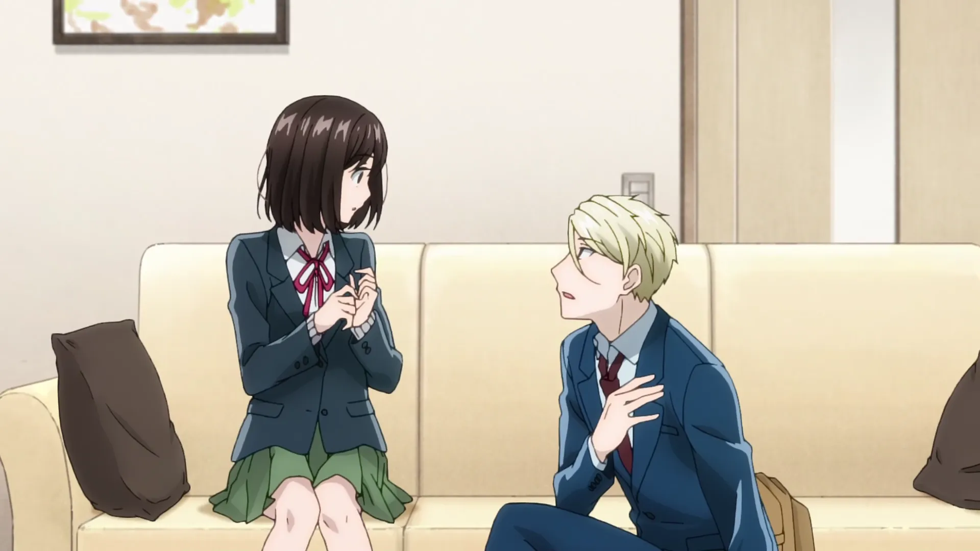 Кадр из аниме «Не называй это любовью!»