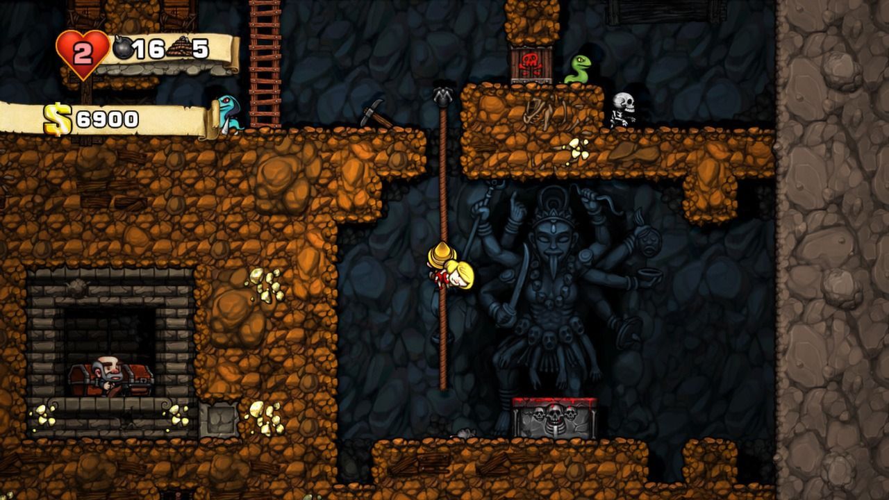 Скриншот из Spelunky. Источник: Steam