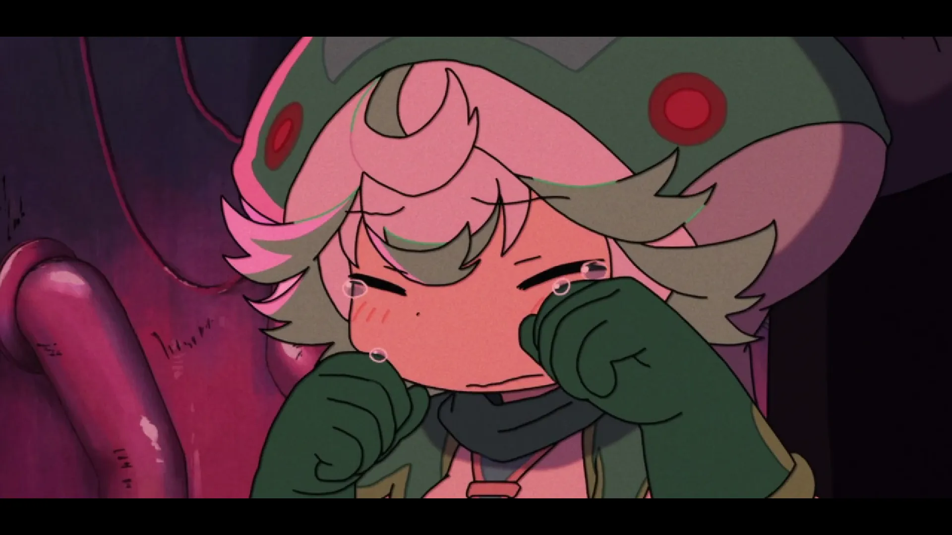 Кадр из аниме «Созданный в Бездне: Солнце, вспыхнувшее в Золотом городе — Вместе с папой»