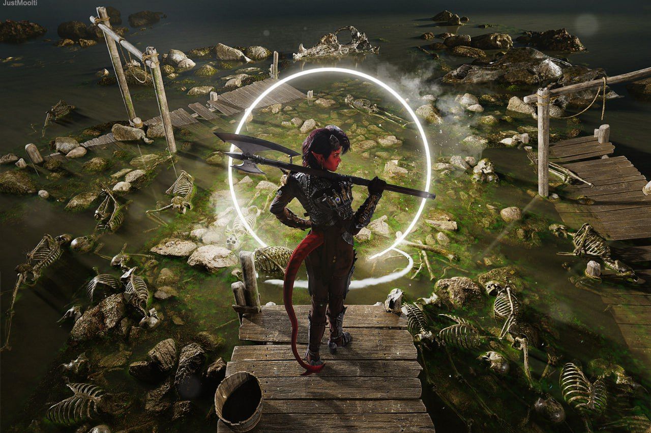 Косплей на Карлах из Baldur’s Gate 3. Косплеер: veselyebrovki.
Фотограф: JustMoolti.