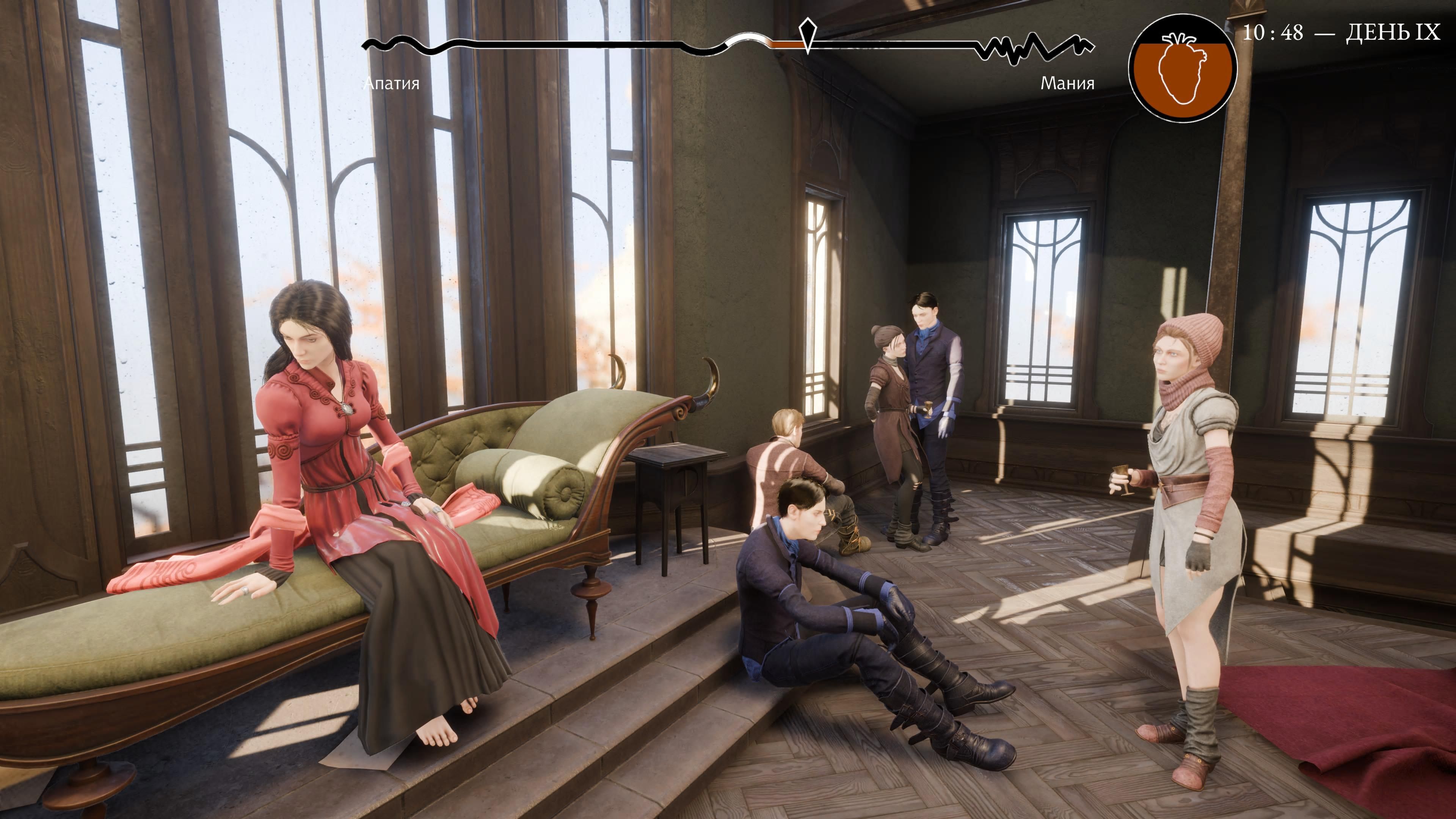 Персонажи, особенно девушки, в Pathologic 3 весьма эпатажные. Скриншот из Pathologic 3