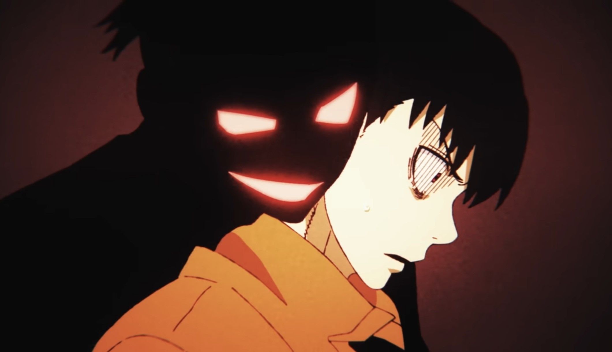 Кадр из аниме «Пламенная бригада пожарных: Третья глава»