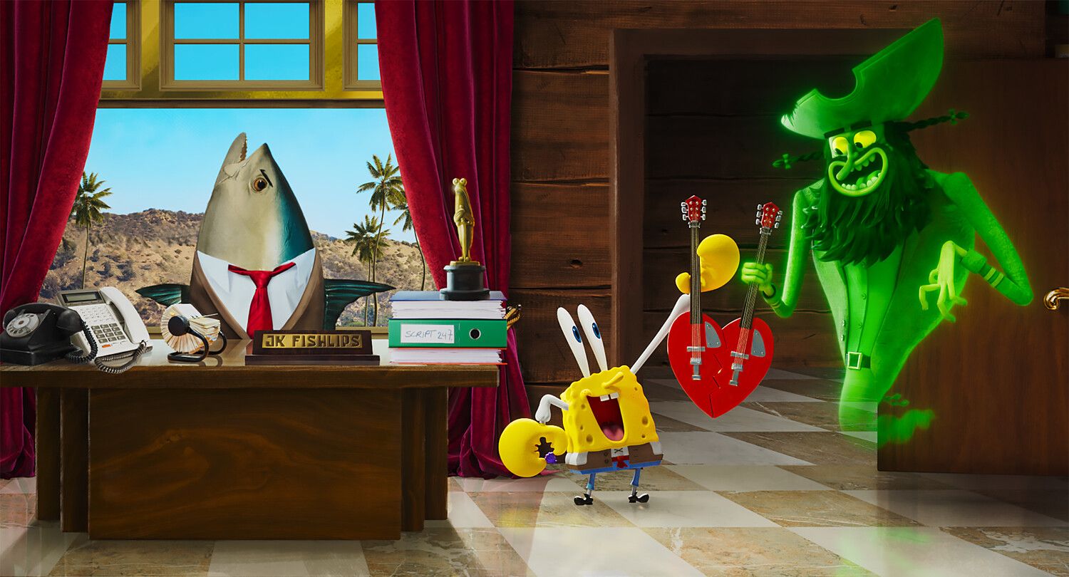 Кадр из мультфильма «Губка Боб: В поисках квадратных штанов»