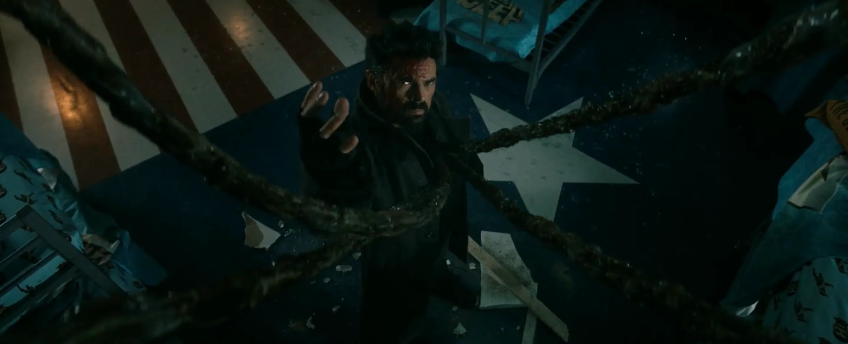 Бутчер, который явно перешел черту в пятом сезоне. Кадр из сериала «Пацаны»