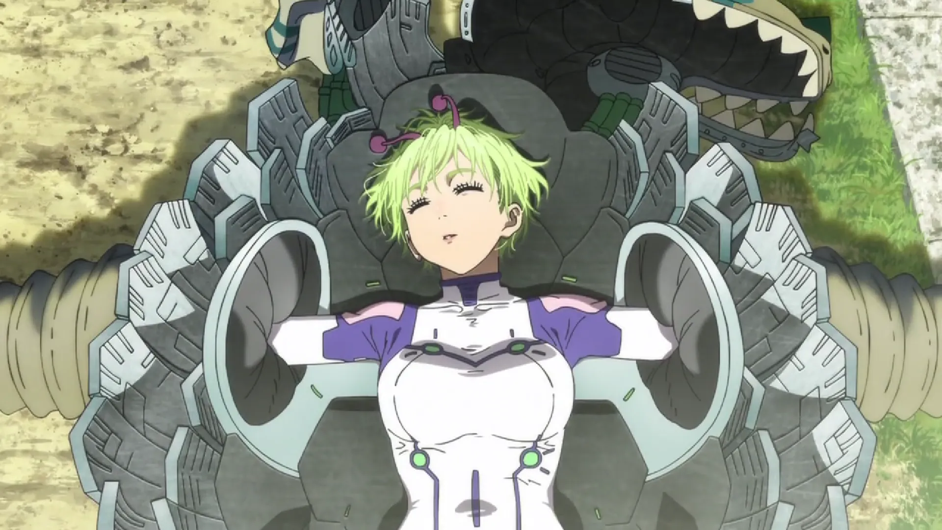 Кадр из аниме «Дандадан»