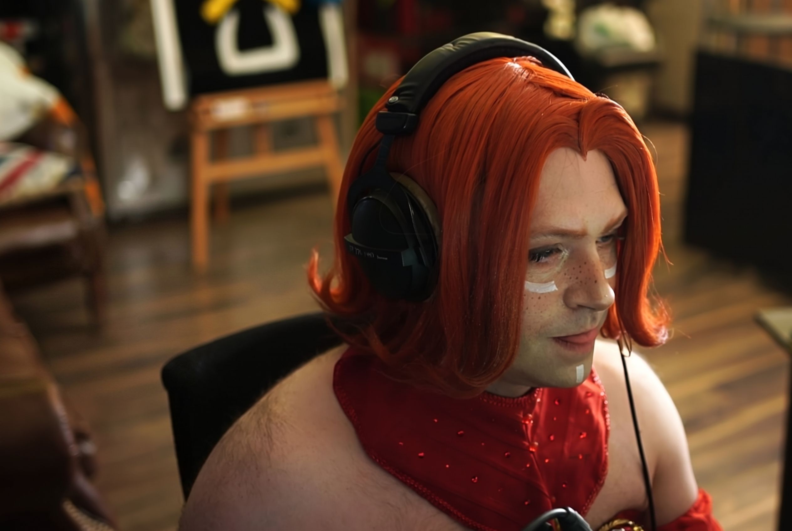 Косплей на Lina от NS. Косплеер: Ярослав NS Кузнецов. Источник: Twitch just_ns