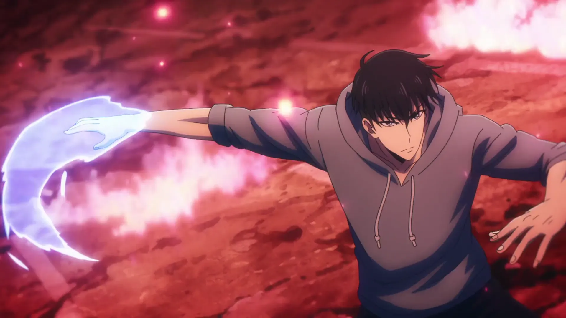 Кадр из аниме «Поднятие уровня в одиночку»