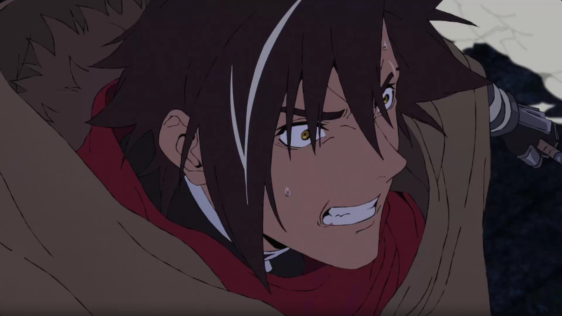 Кадр из аниме «Приговорённый быть героем: Тюремные записи 9004 штрафного отряда героев»