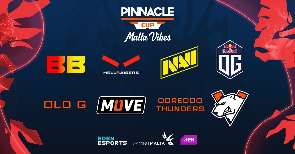Команды, приглашенные в третий раунд Pinnacle Cup: Malta Vibes по Dota 2 | Источник: твиттер