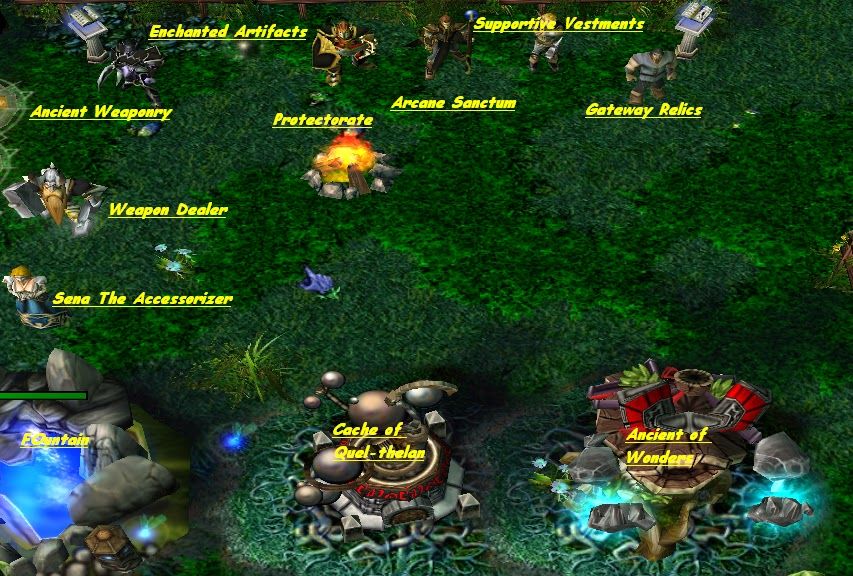 Всё, кроме фонтана — это магазины на базе