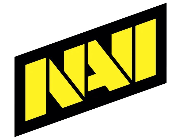 Новый логотип NAVI на чёрном фоне