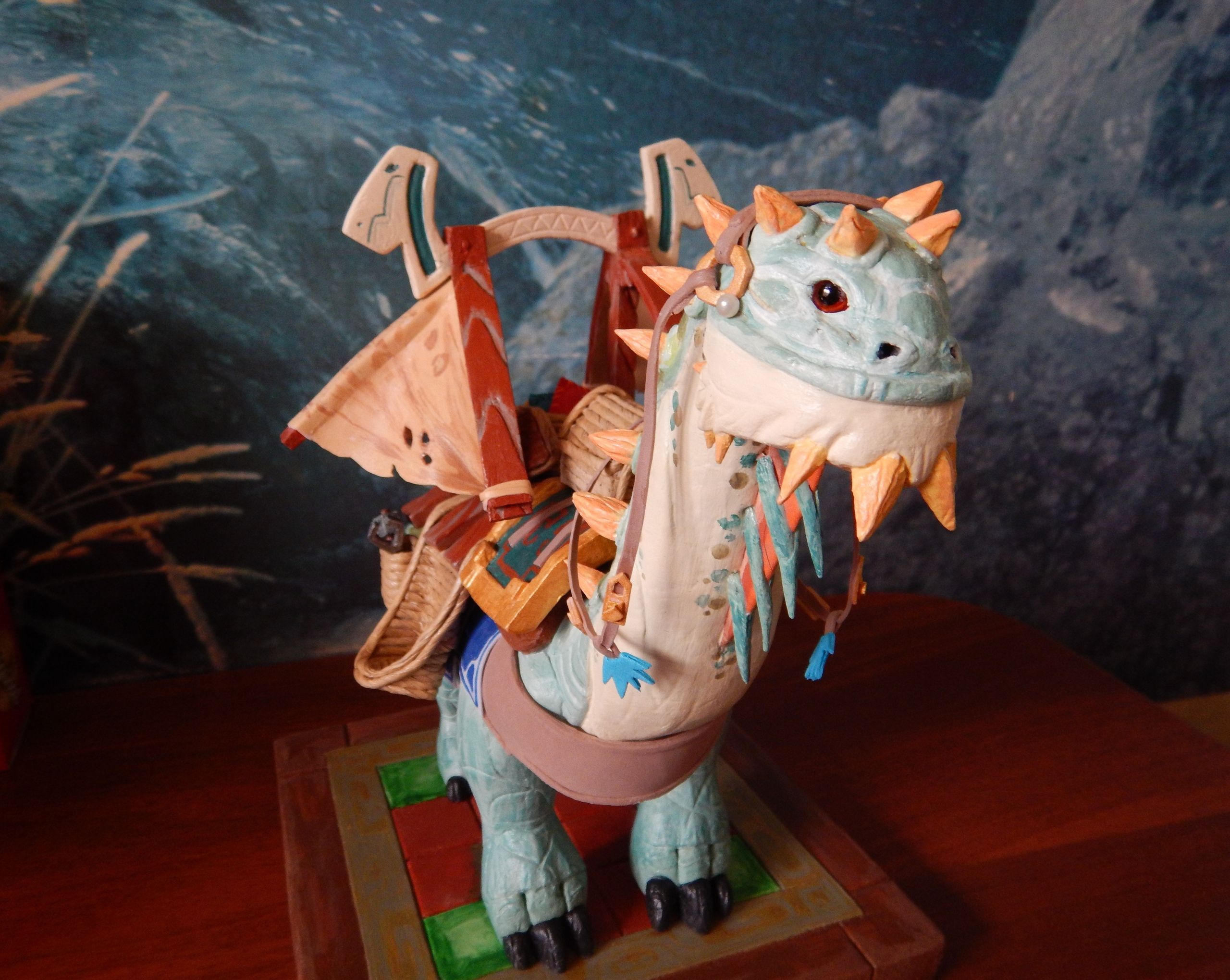 Статуэтка «Могучий вьючный брутозавр». Мастер: Наталья Варламова. Источник: vk.com/asunpaladin