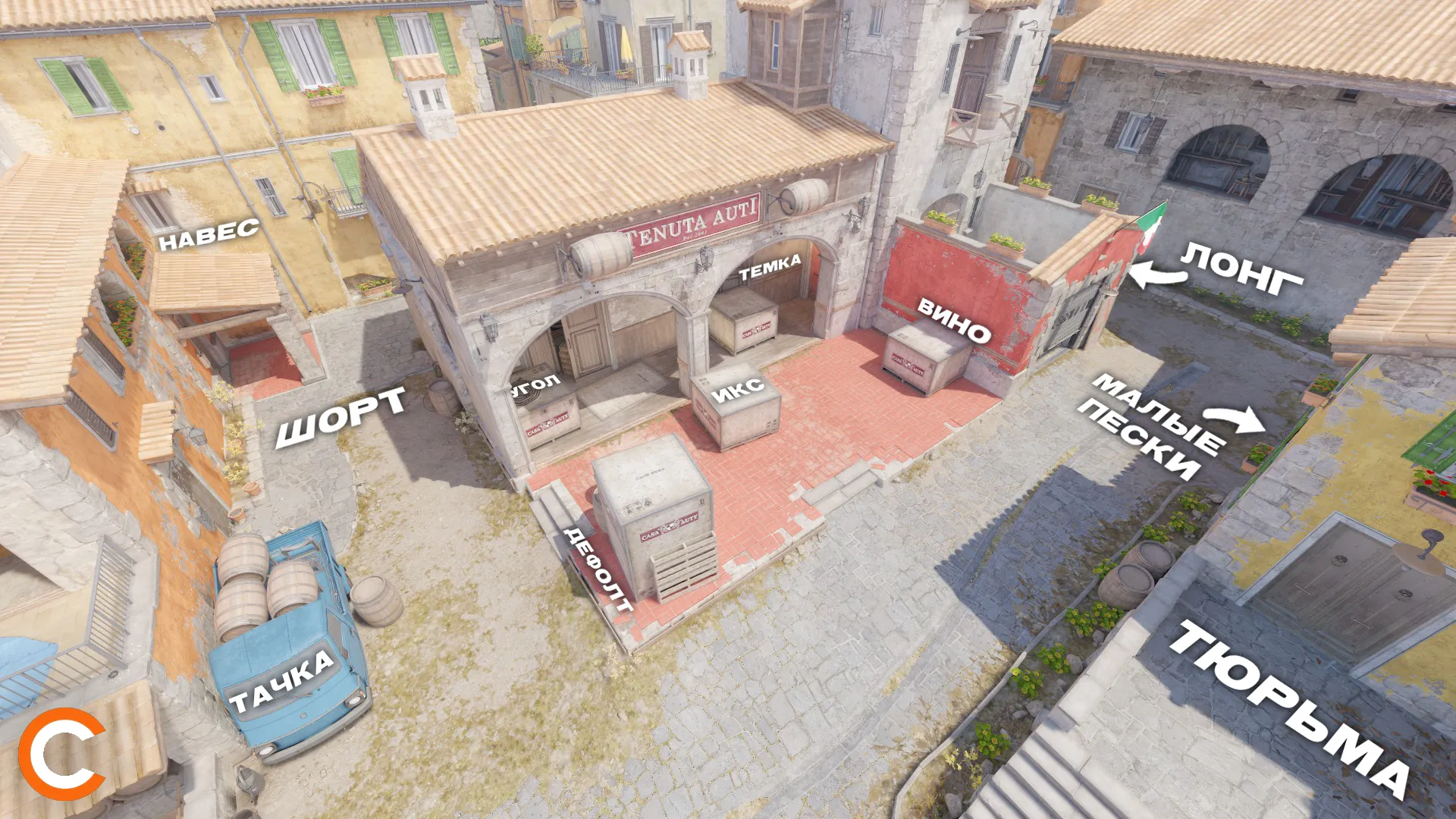 Позиции на карте Inferno | Источник: Cybersport.ru