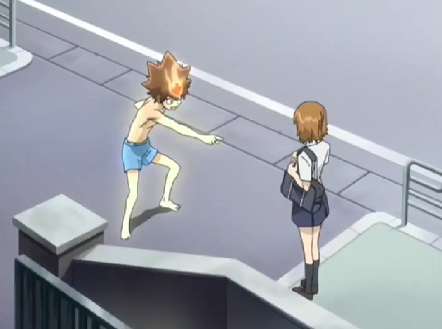 Кадр из аниме «Репетитор-киллер Реборн!»