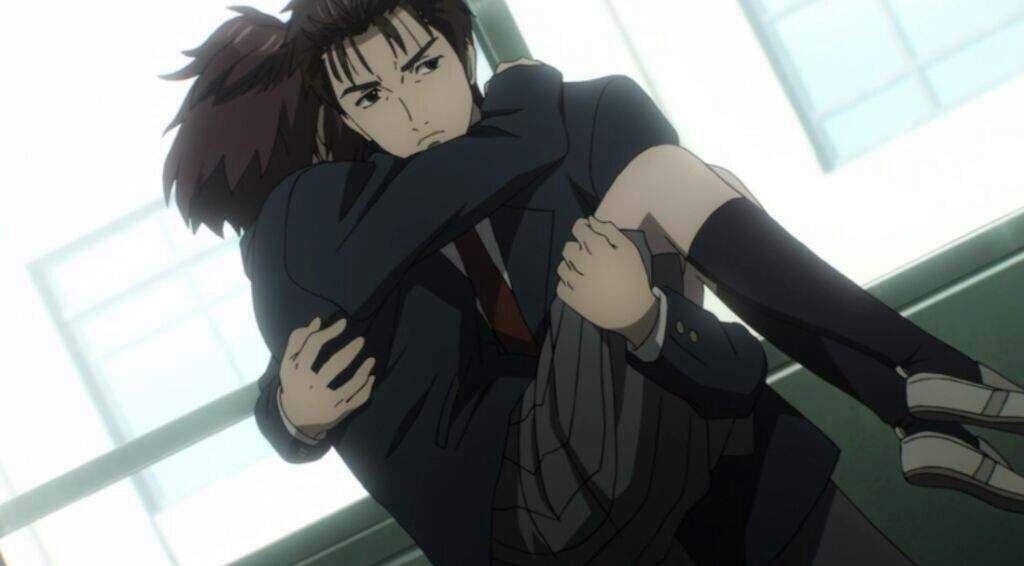 Кадр из аниме «Паразит: Учение о жизни»