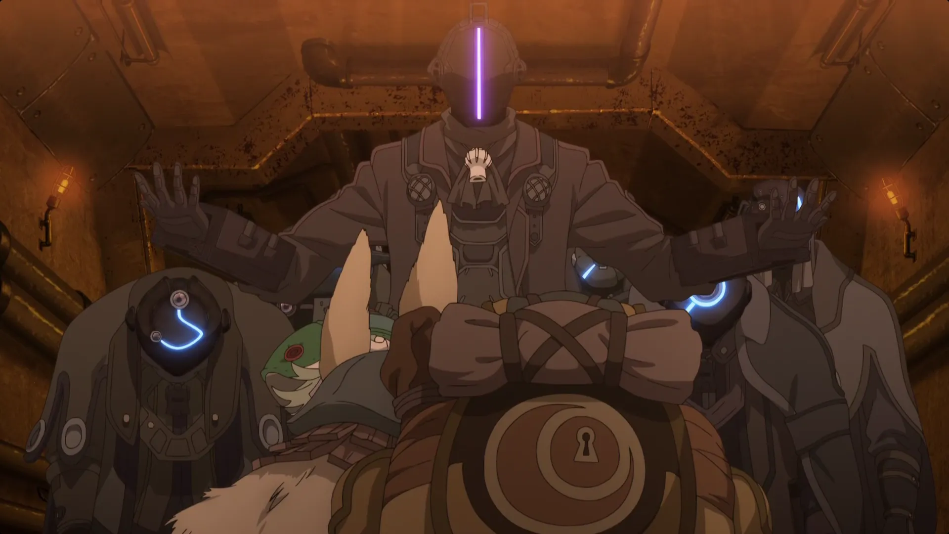 Кадр из аниме «Созданный в Бездне: Рассвет глубокой души»