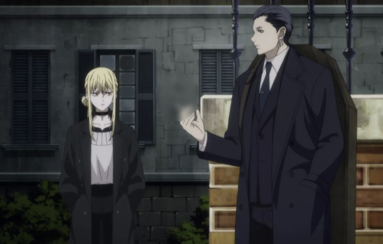 Кадр из аниме «Ведьма и чудовище»