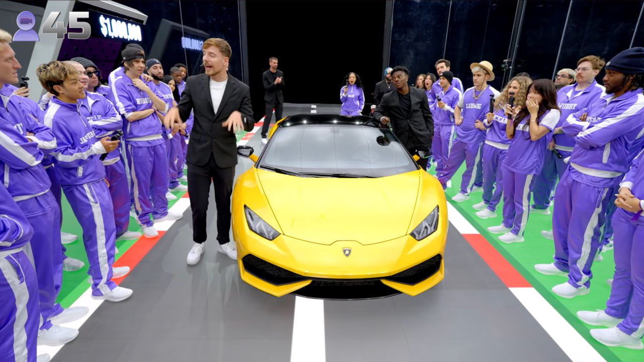 Игра из челленджа MrBeast со стримерами. Источник: MrBeast на YouTube