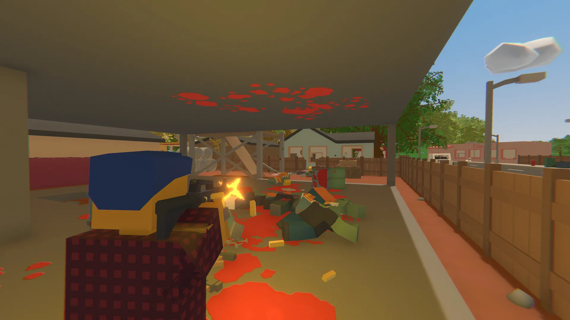 Квадратная стилистика майнкрафта использовалась в игре Unturned