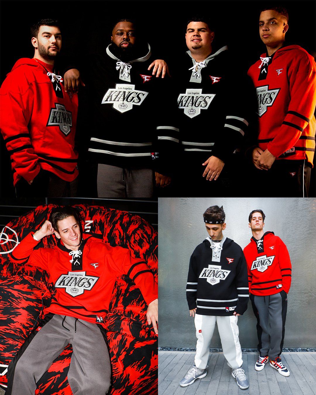 Свитеры FaZe Clan в коллаборации с &laquo;Лос-Анджелес Кингз&raquo; | Источник: twitter.com/FaZeClan