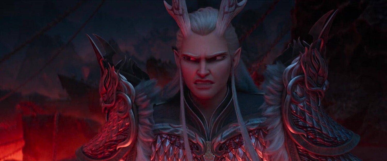 Кадр из фильма «Нэчжа побеждает Царя драконов»