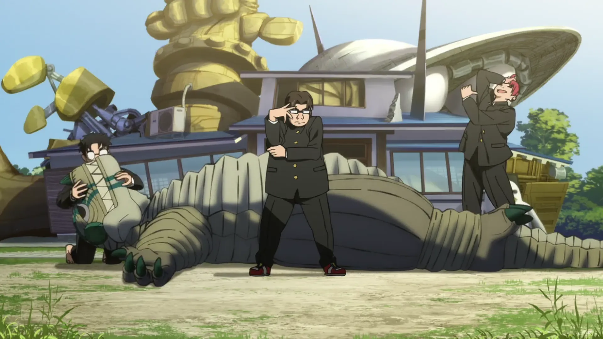 Кадр из аниме «Дандадан»