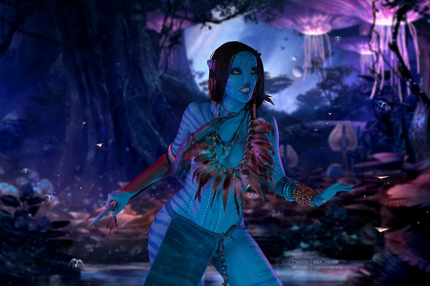 Косплей на Нейтири из «Аватара». Косплеер: Lera Himera. Фотограф: Светлана Богачева. Источник фото: vk.com/deavesta_photo