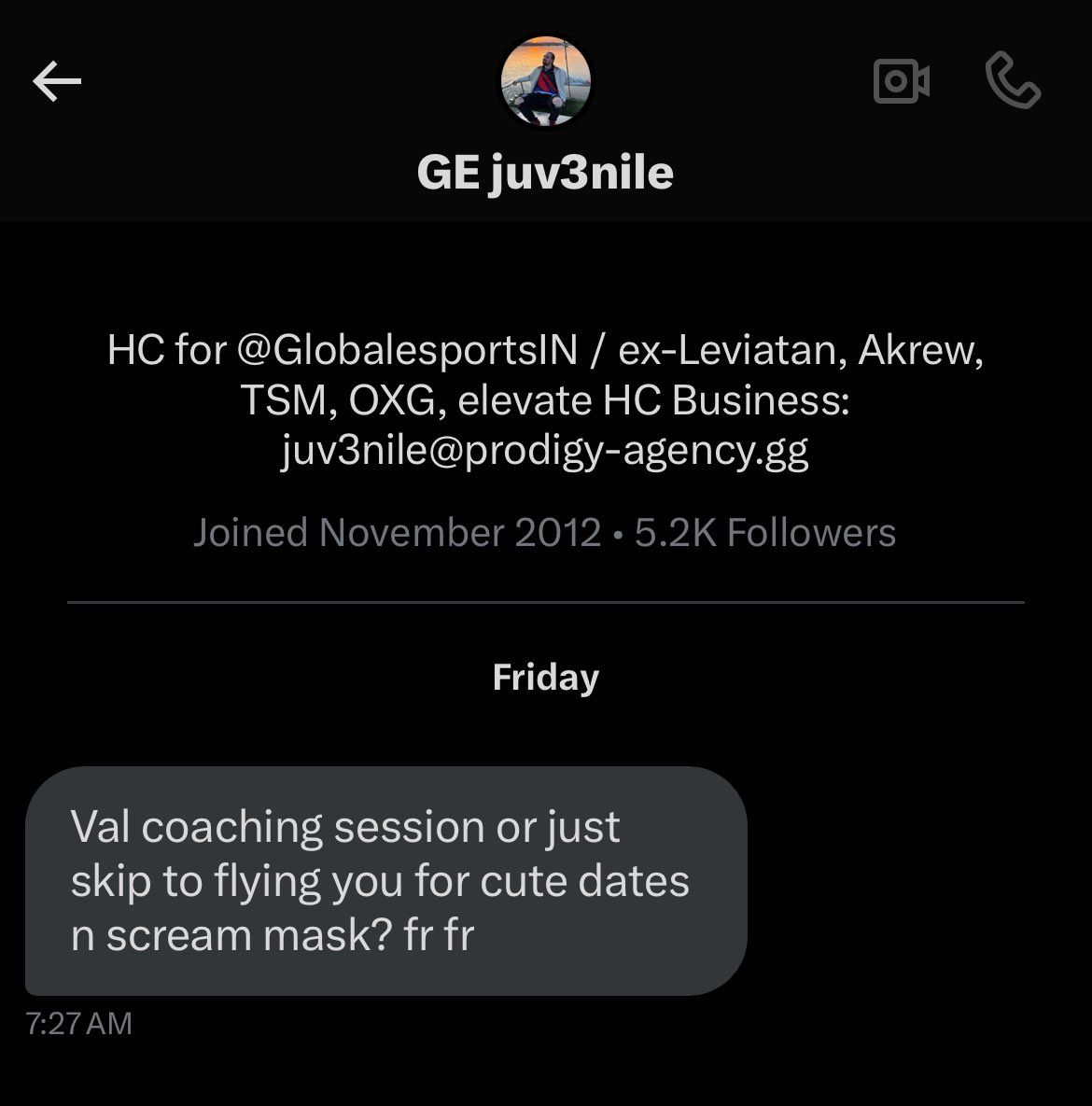 «Тренировка по Valorant или сразу полетишь ко мне ради милых свиданий?». Источник: x.com/kittycatjumping