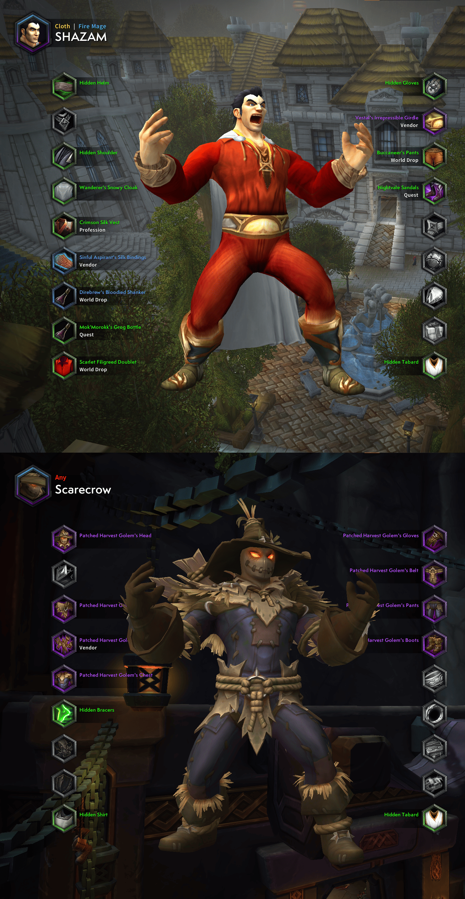 Необычная трансмогрификация в World of Warcraft. Источник: reddit
