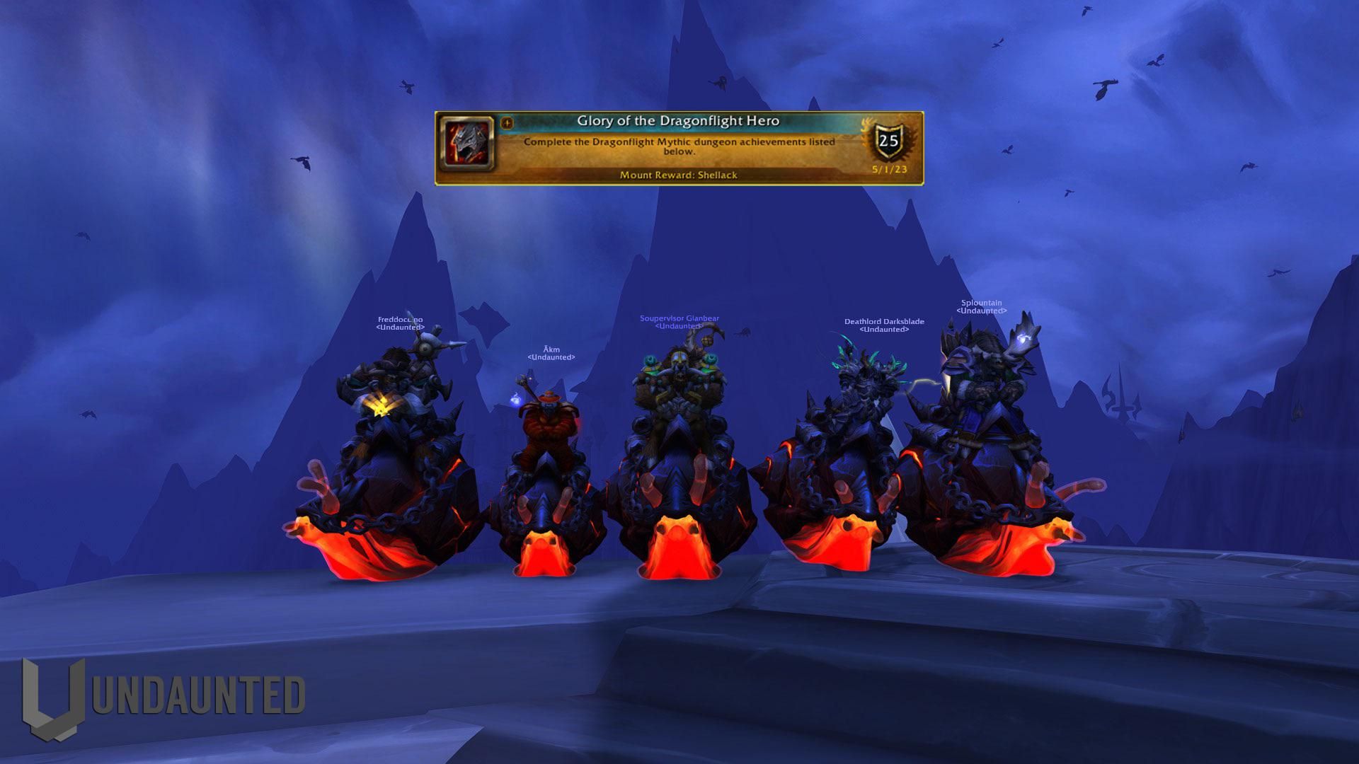 «Слава герою Dragonflight» у гильдии Undaunted