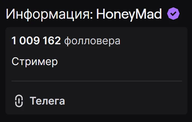 Количество фолловеров Maddyson на Twitch | Источник: канал Maddyson на Twitch