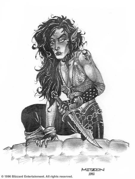 Гарона Полуорчиха &mdash; арт. Автор: Крис Метцен.