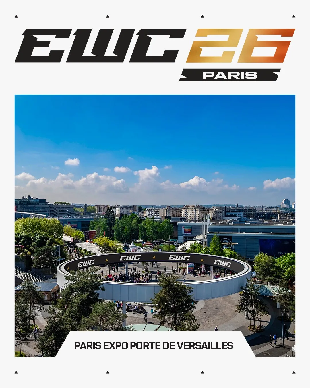 Paris expo Porte de Versailles — место проведения EWC 2026 | Источник: страница EWC в X