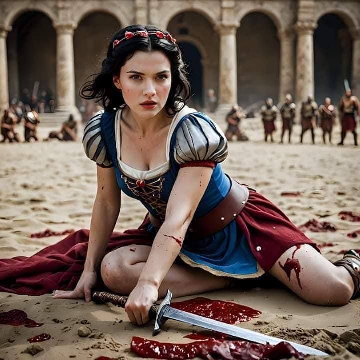 Нейросеть нарисовала принцесс Disney в роли воительниц из боевиков