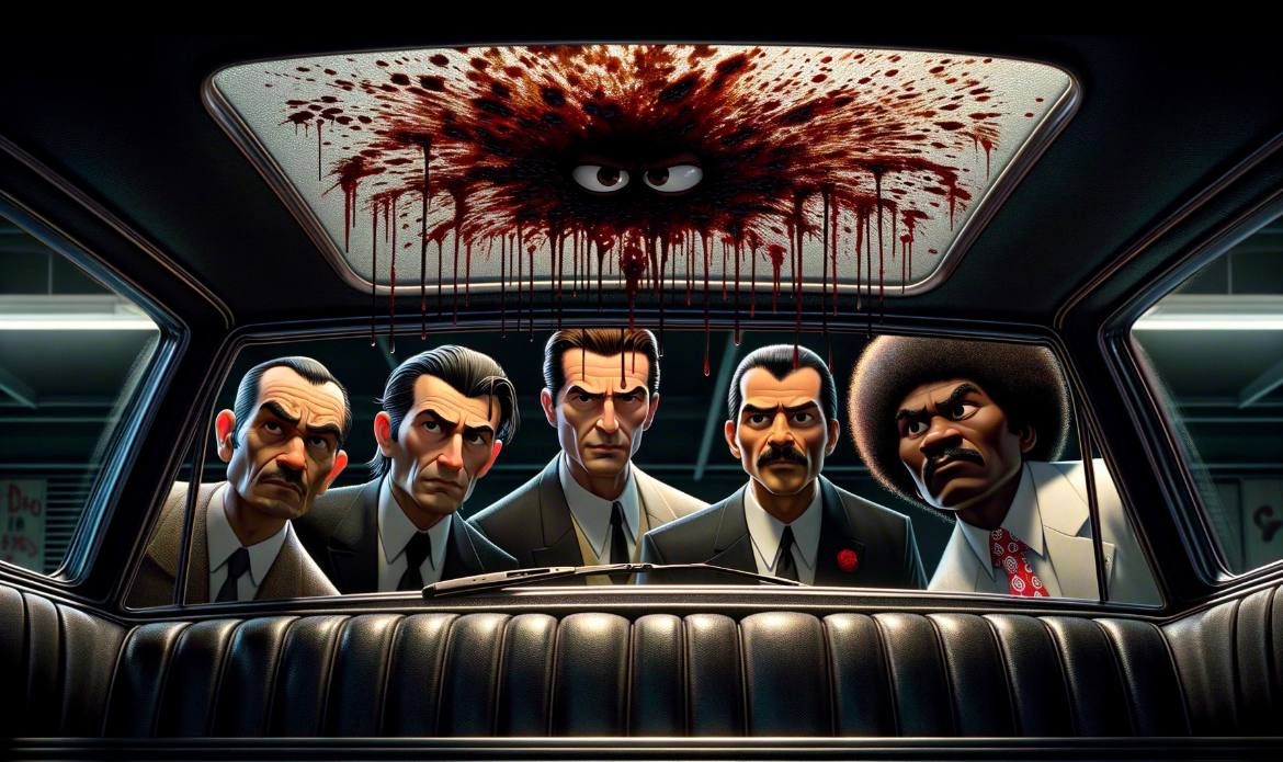 «Криминальное чтиво» в стиле Pixar. Источник: t.me/pablo_neirasso