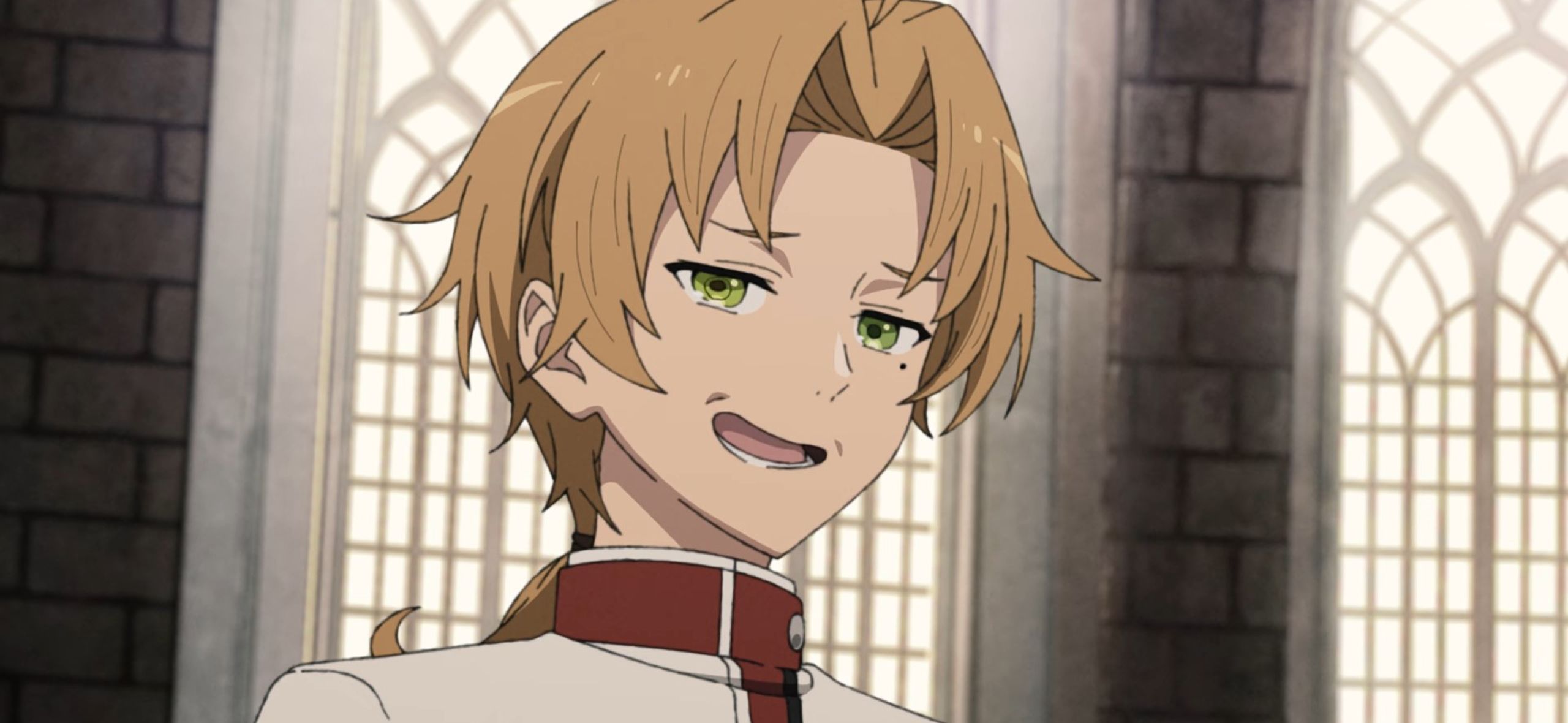 Кадр из аниме «Реинкарнация безработного: История о приключениях в другом мире»