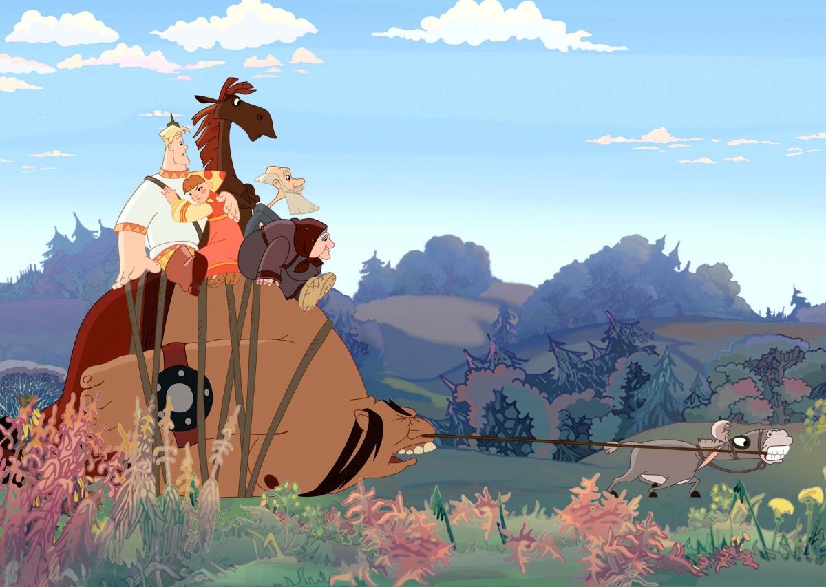 Кадр из мультфильма «Алёша Попович и Тугарин Змей»